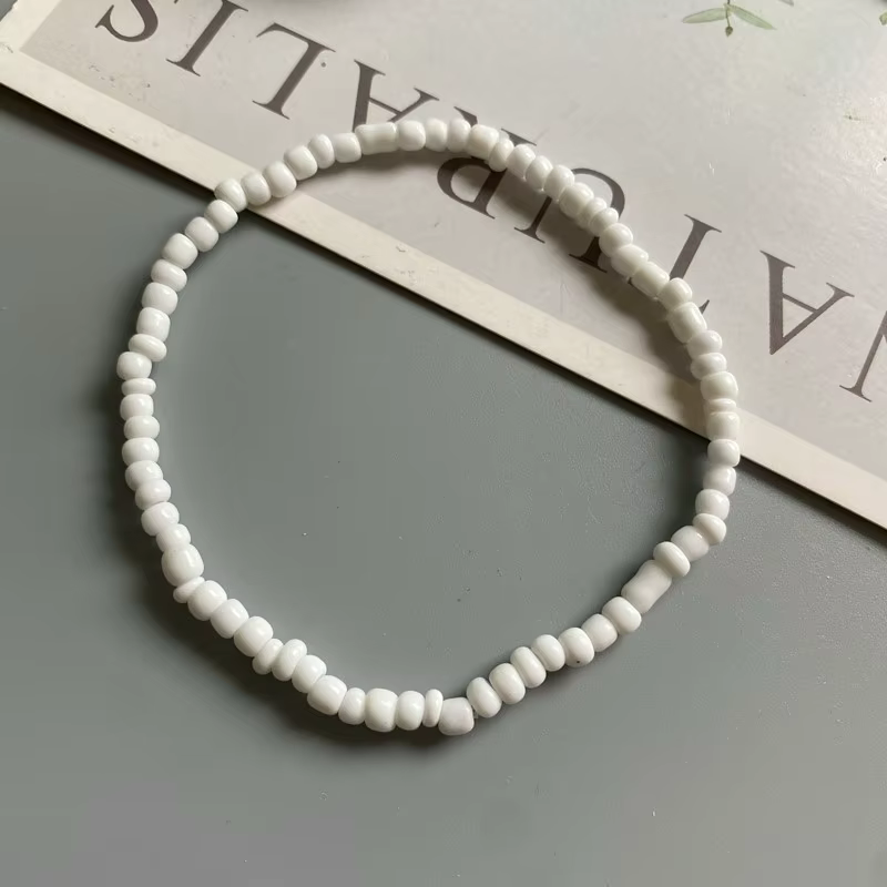 Bracelet de cheville pour femmes coloré mode fille petites perles de rocaille pied Bracelet jaune rose bleu couleur été bohème cheville cadeau bijoux