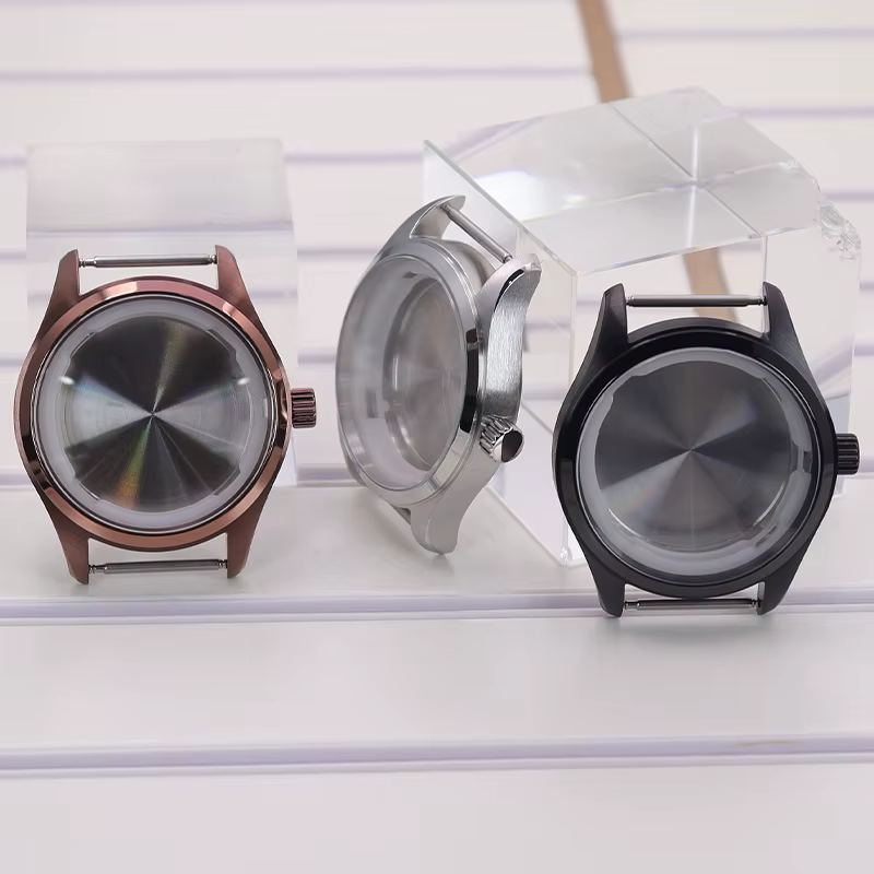 Boîtier de montre noir/argent 40mm