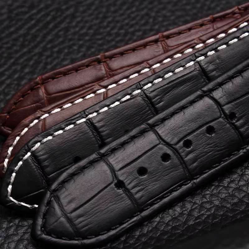 Bracelet de montre en cuir véritable de grande taille pour Armani AR2411 Panerai PA111 441 hommes 22mm 23mm 24mm 26mm