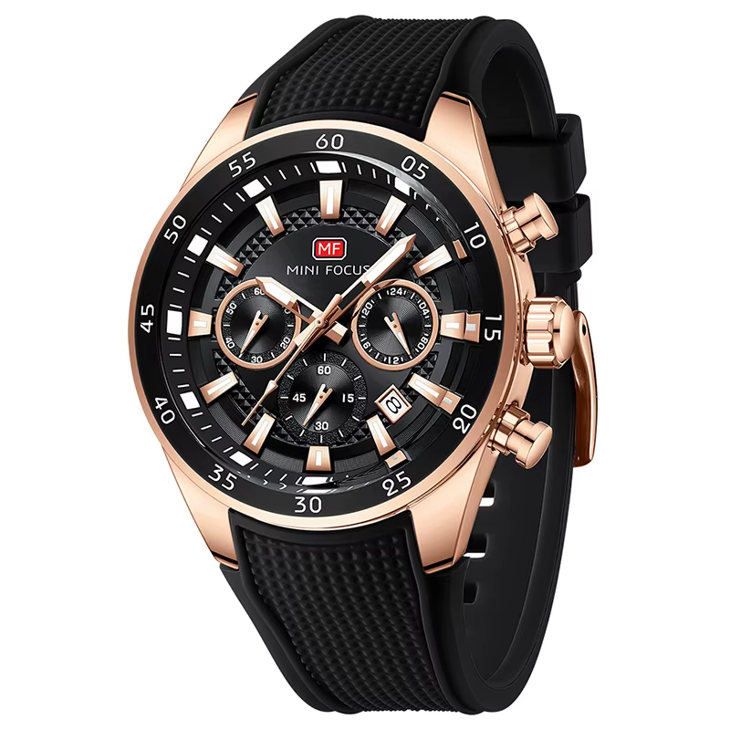 Montre-bracelet analogique à quartz sport décontractée Brighter Day large multifonction MF0627G 2026 MINI FOCUS