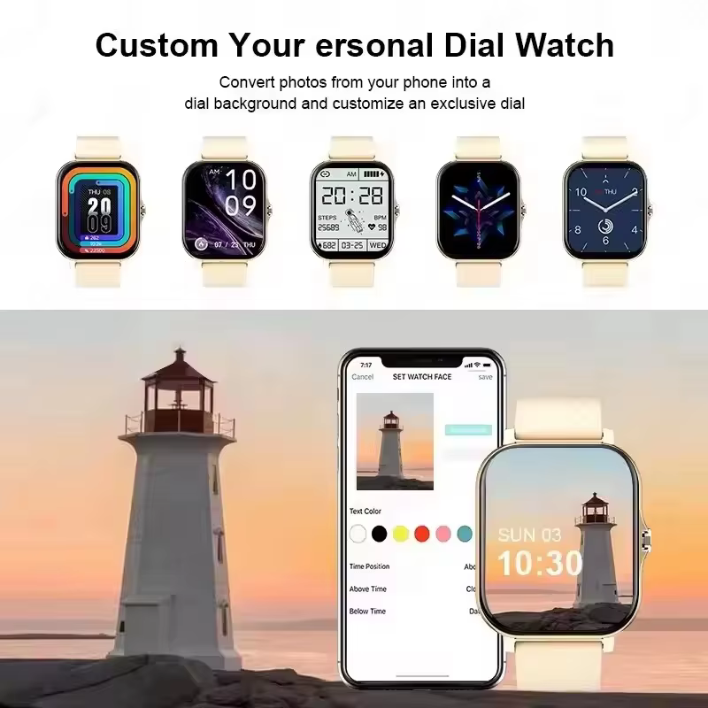 Montre connectée avec écran tactile complet