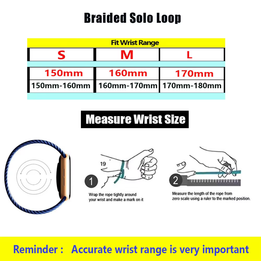 Boucle Solo tressée pour Xiaomi Mi Band 10 9 8