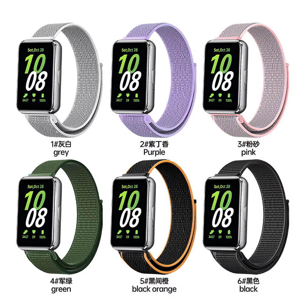 Bracelet à boucle en Nylon pour Samsung Galaxy Fit 3