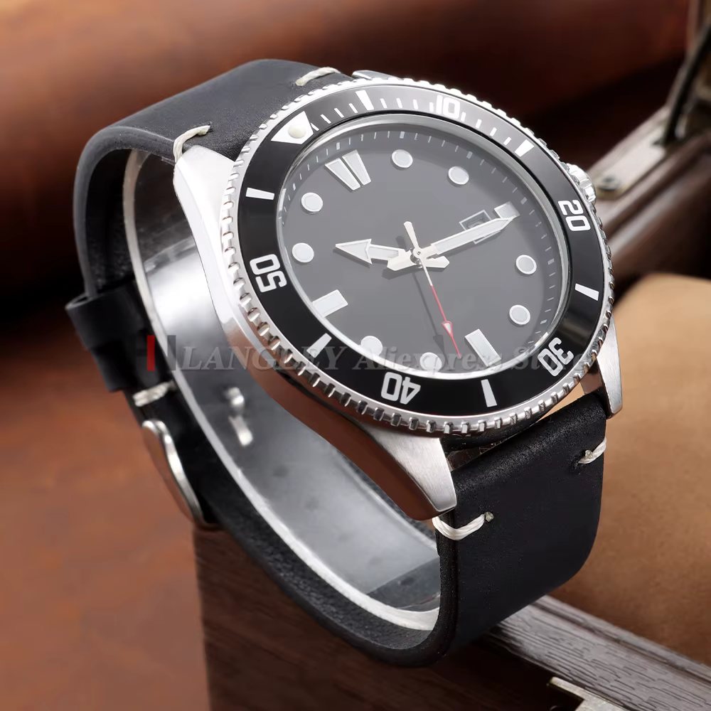 Bracelet de montre vintage en cuir de vachette ciré