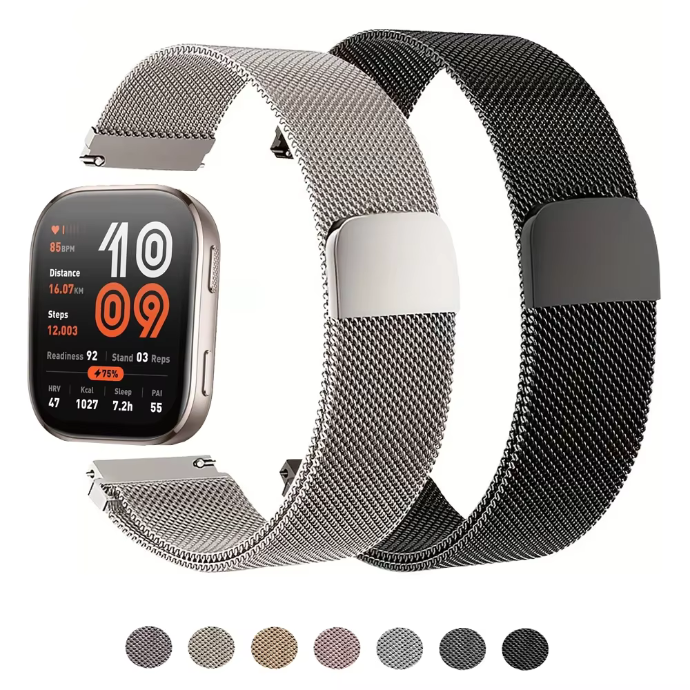 Pour Amazfit bip 6-5-3/u/pro Bracelet Sport 20mm/22mm