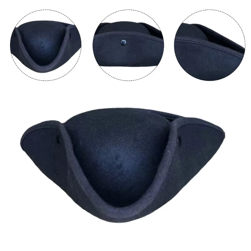 Chapeau Pirate pour spectacles sur scène, chapeau Tricorne pour adultes, Costume d'halloween, couvre-chef