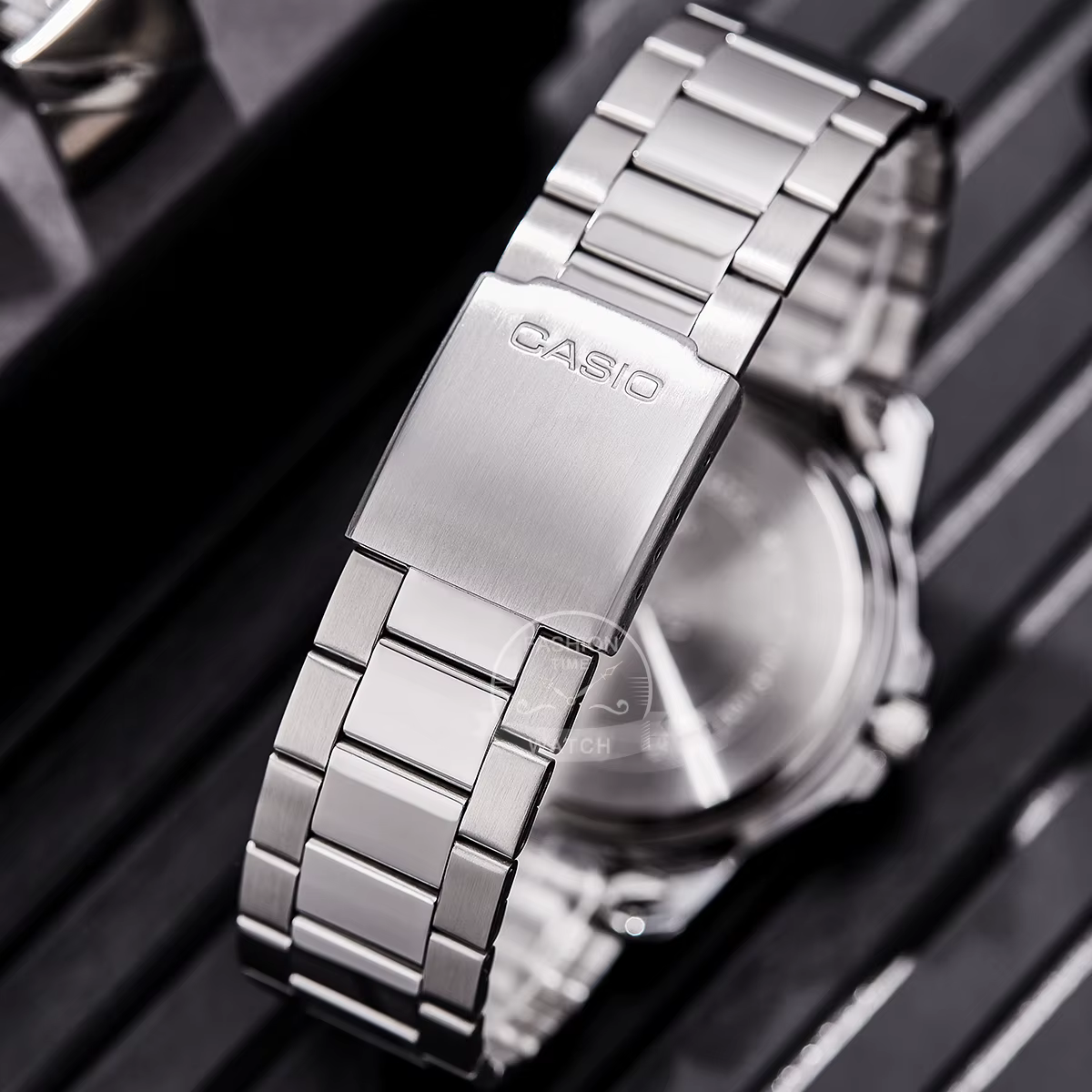 Montre Casio pour hommes Bracelet en acier inoxydable styles d'affaires relogio masculino MTP-VD01D