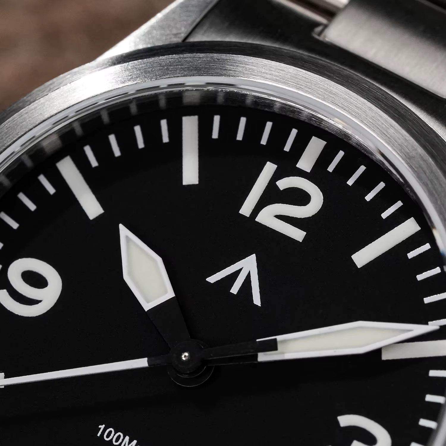 MILITADO ML18 36mm montre VH31 balayage deuxième mouvement à Quartz 316L acier saphir BGW9 Lume 100M étanche montre-bracelet pour hommes