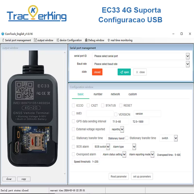 EC33Pura 4G GPS Traceur de Véhicules/Motos/Vélos J16 Tracker Rastreador Protocole GT06