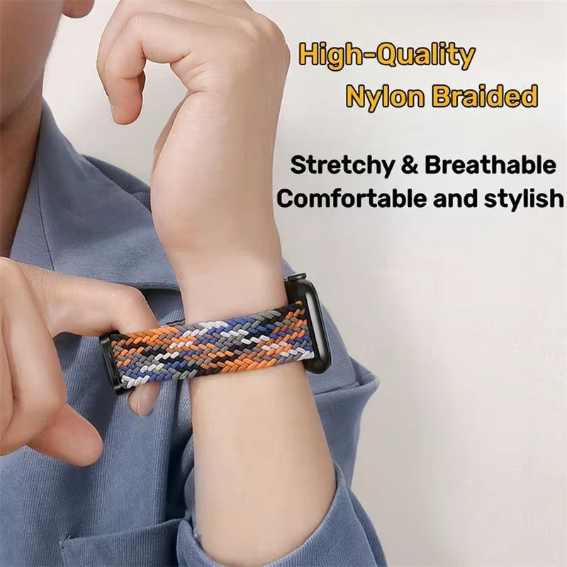Bracelet tressé pour Bracelets de montre Apple 40 mm 44mm 46mm 42mm 49mm 45mm 41mm 38mm