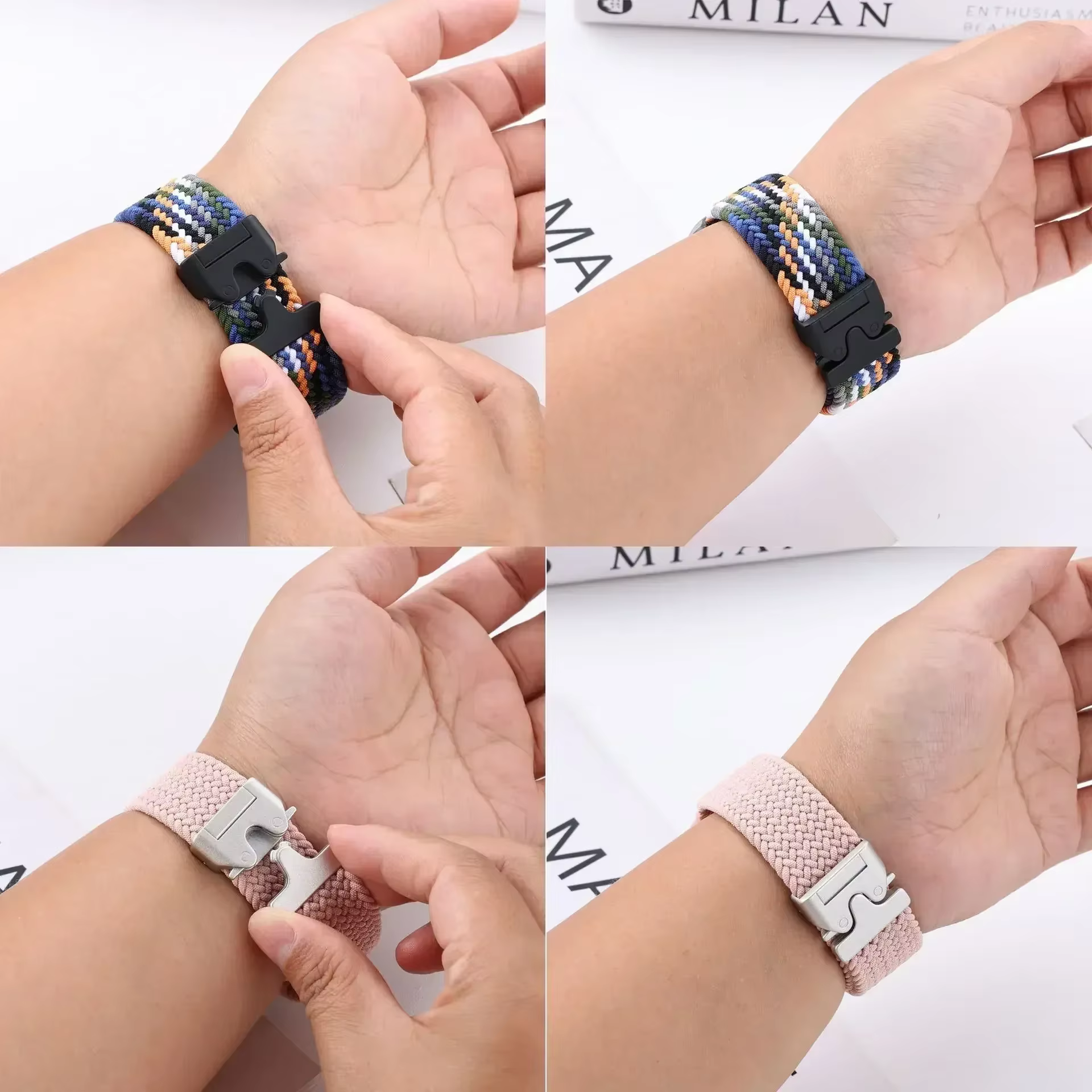 Bracelet tressé en Parachute pour Apple Watch Ultra 3/2