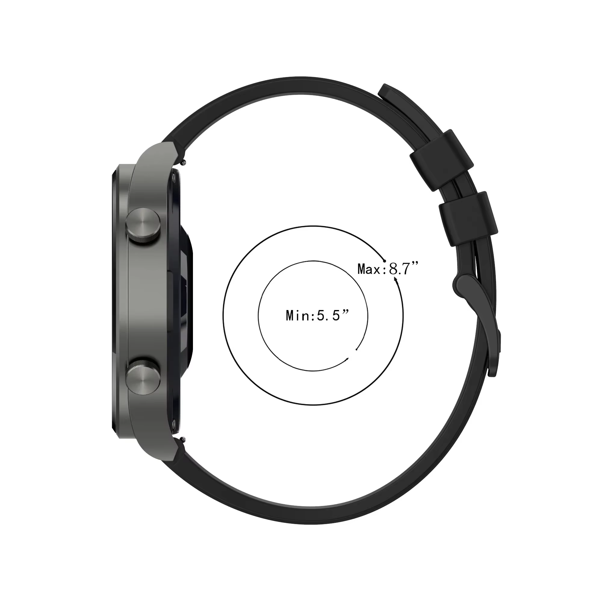 Bracelet en Silicone 22mm 20mm pour Garmin approche S50 S42 S40 S70 42 47mm