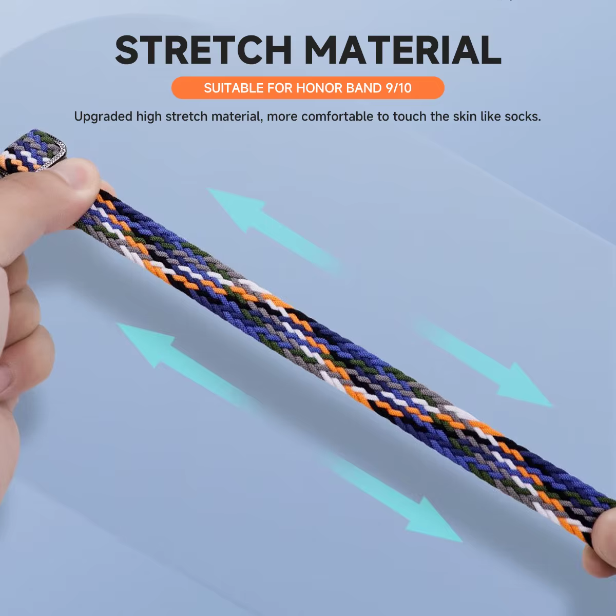 Bracelet Solo en Nylon élastique pour Honor Band 10