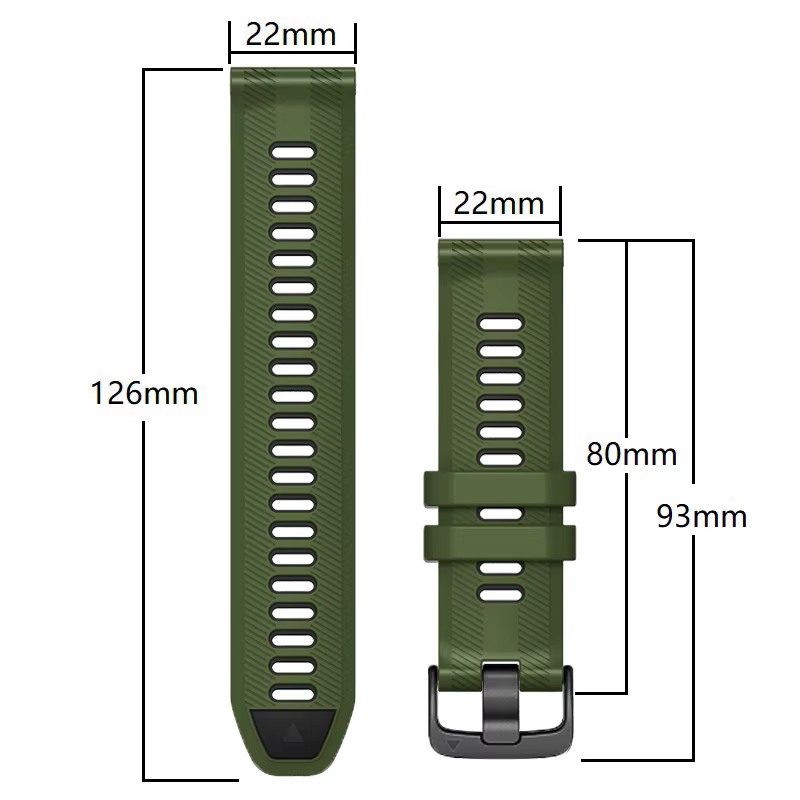 Bracelets de montre en silicone pour Garmin Forerunner, bracelet de montre officiel, bracelets pour Garmin Forerunner 965, 945, 935, 22mm, 955