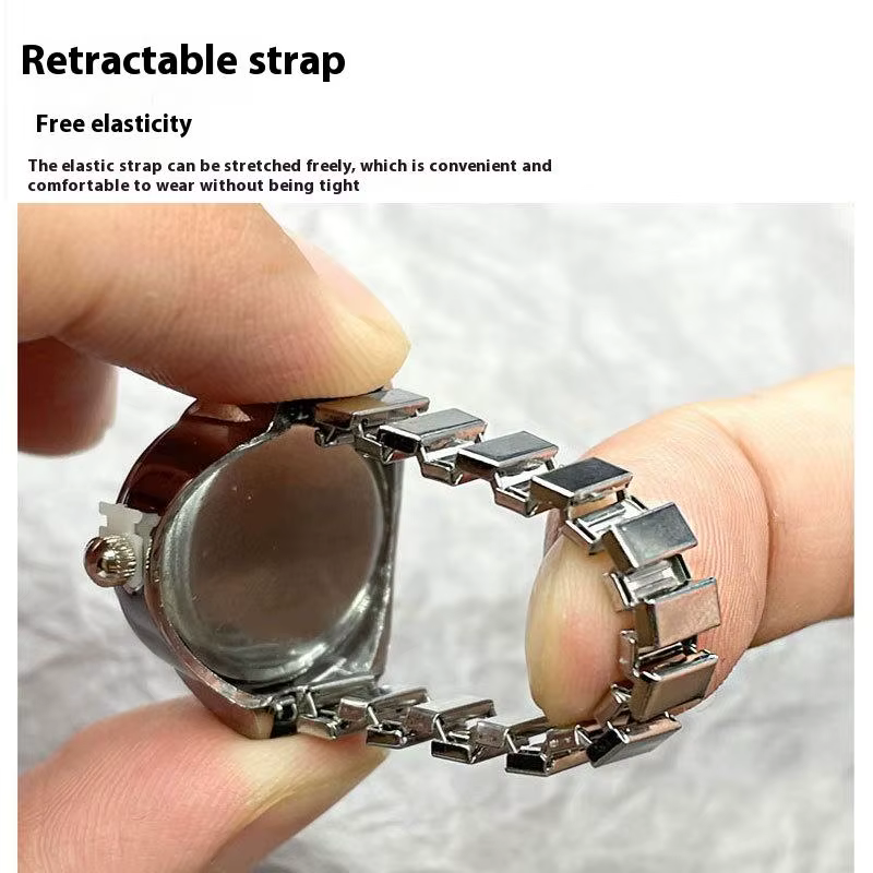 Montre Bague à Doigt Tendance : Accessoire de Mode Créatif