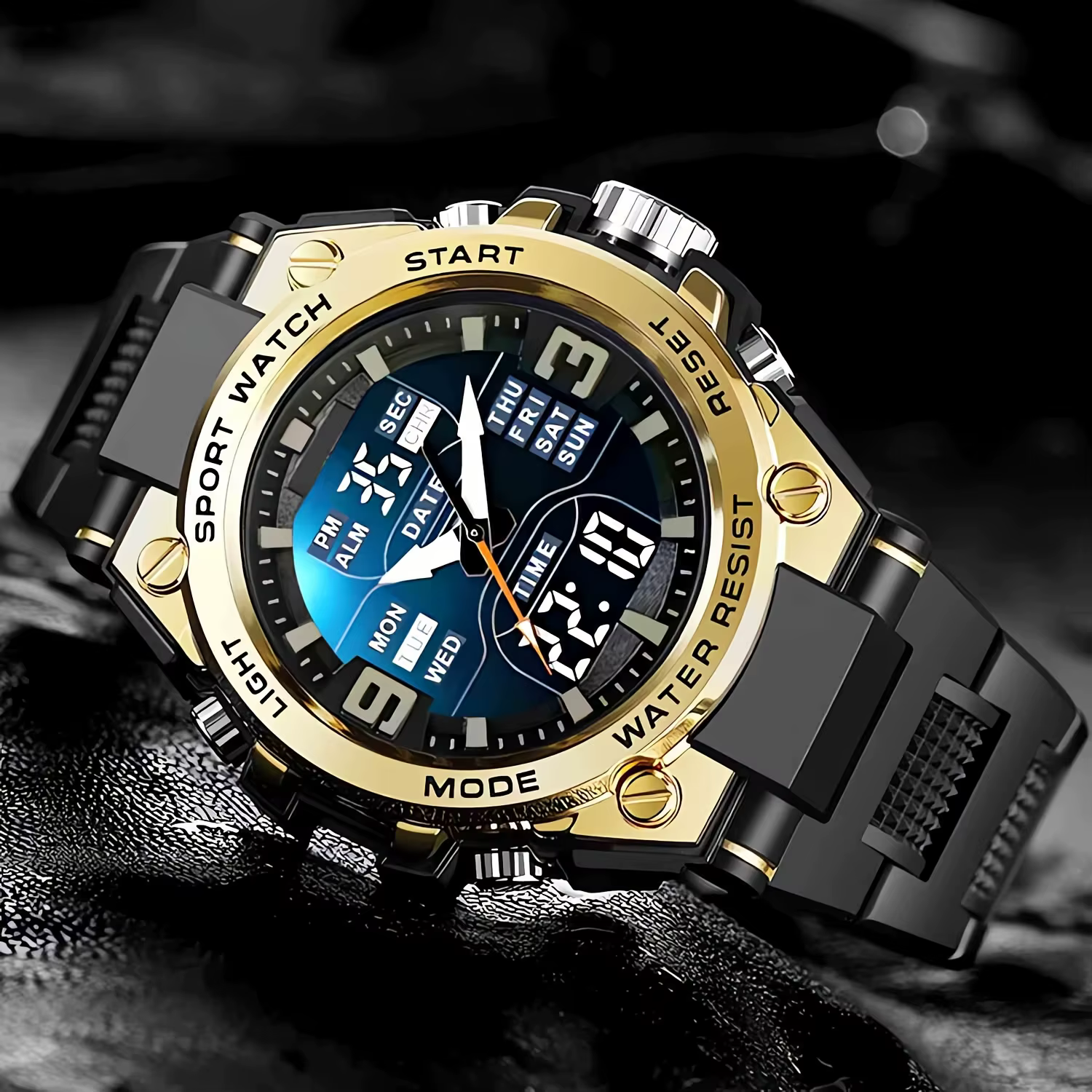 [Montre chronographe numérique pour hommes]