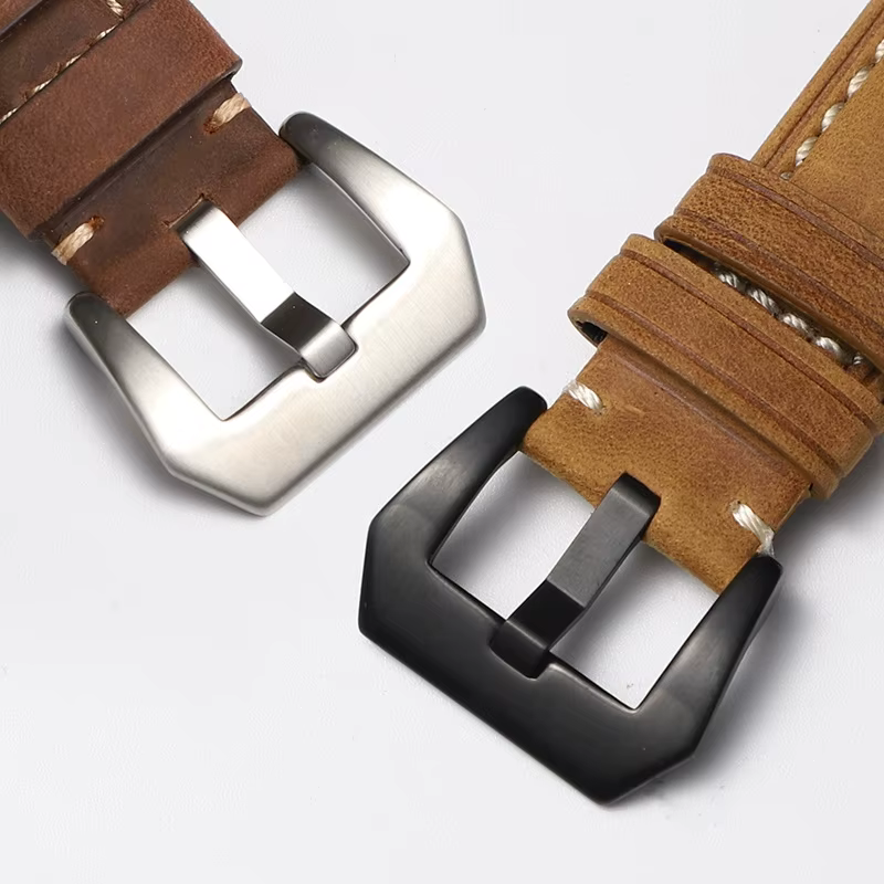 Bracelet de montre en cuir véritable pour Panerai