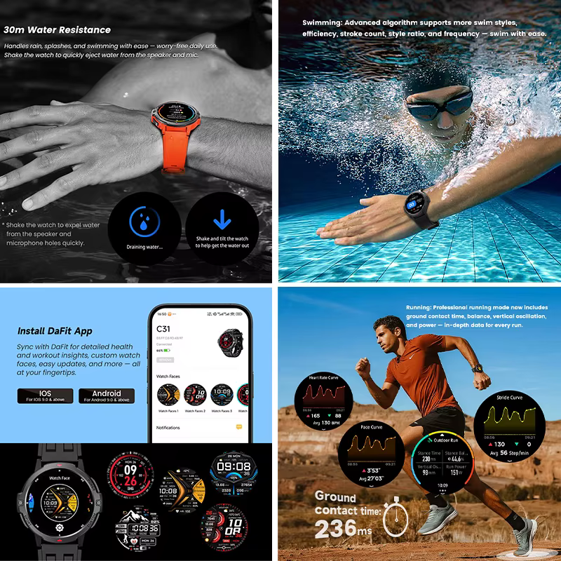 Nouvelle montre connectée GPS avec suivi en temps réel