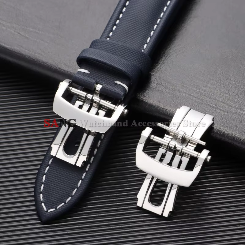 Boucles déployables papillon 20 mm pour hommes et femmes