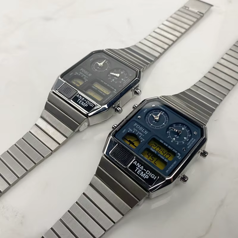 Montre électronique rétro avec affichage