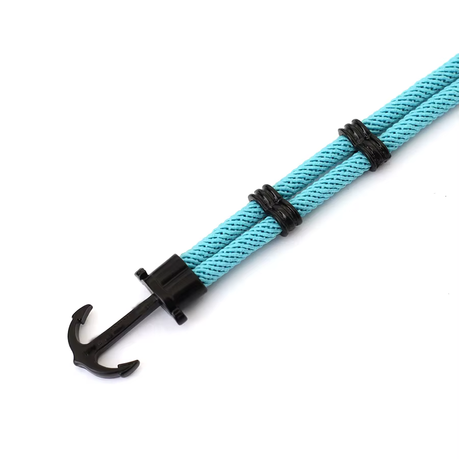 Bracelet ancre de Style marin pour hommes, corde d'enveloppe nautique bicouche, bijoux de surfeur de plage, Braslet de survie en plein air Hombre