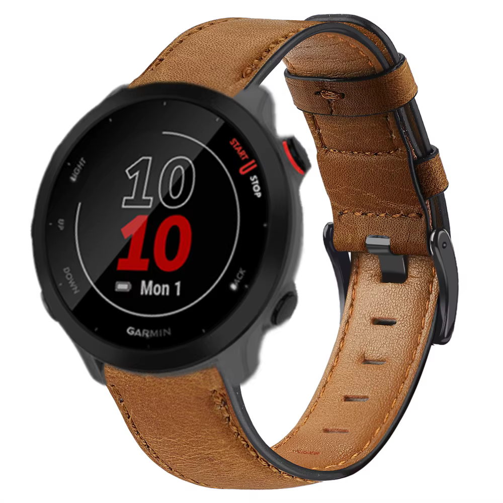 Bracelet en cuir pour Garmin, Vivoactive 3, 4 VivomGru, dehors HR, Bracelet rétro pour Forerunner 55, 245, 645, 004, S40, S12, Bracelets de montre