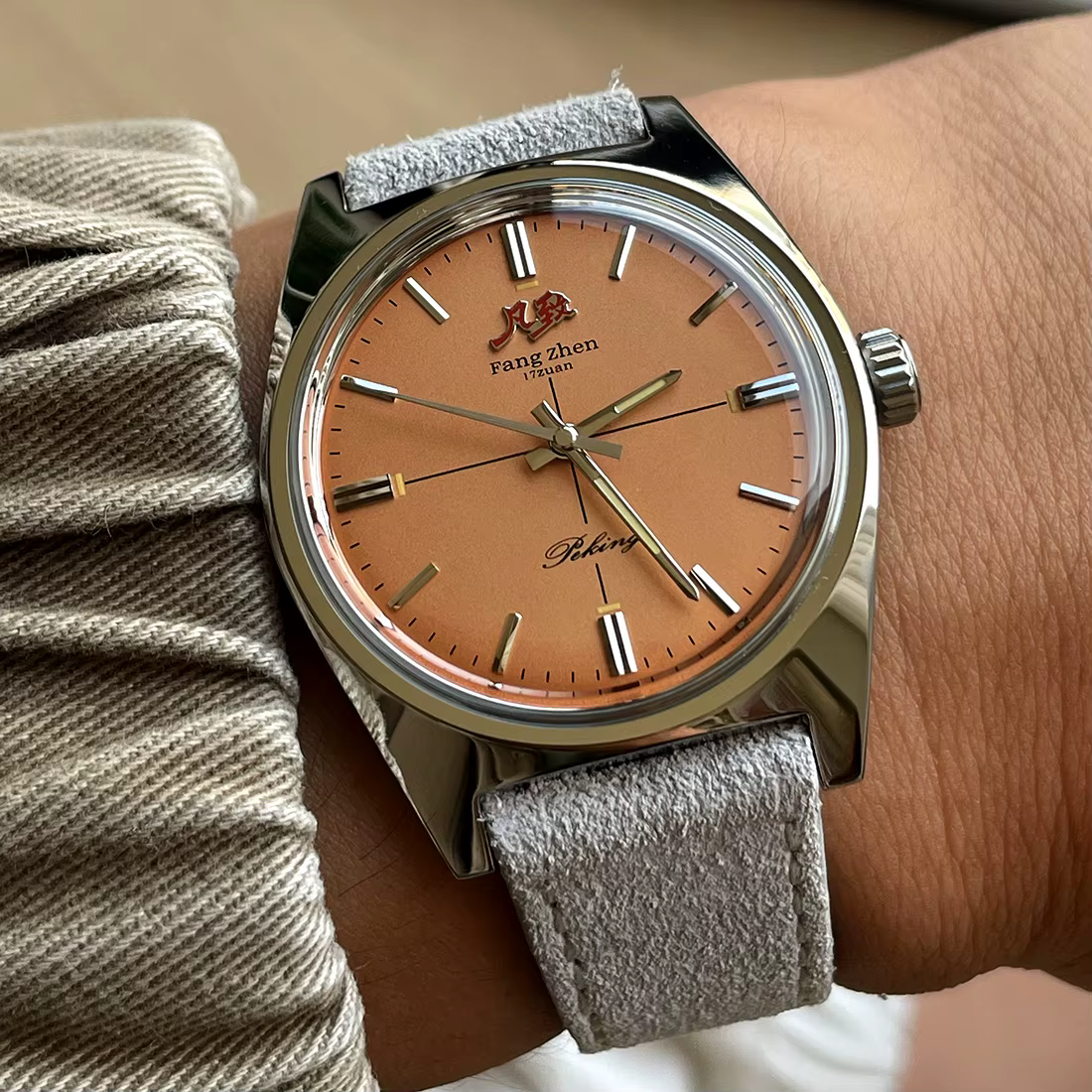 Merkur-Montre mécanique à remontage manuel pour homme