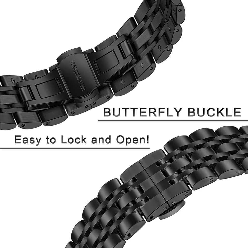 Bracelet en acier inoxydable pour Amazfit T Rex/t-rex 2