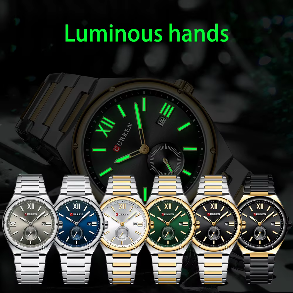 CURREN 2024 nouveaux hommes montre affaires montres mouvement Ultra mince horloge haut marque de luxe mode décontracté