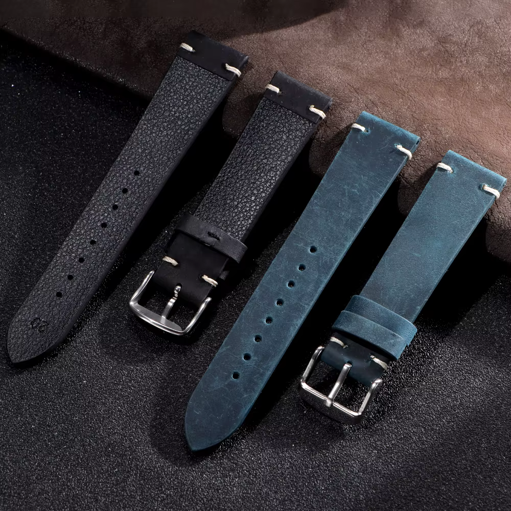 Bracelet de montre Vintage en cire d'huile