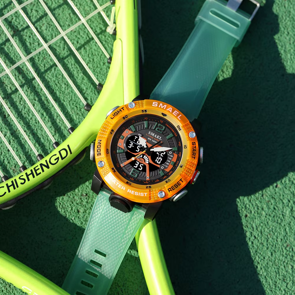 Montres de Sport hommes SMAEL étanche analogique numérique