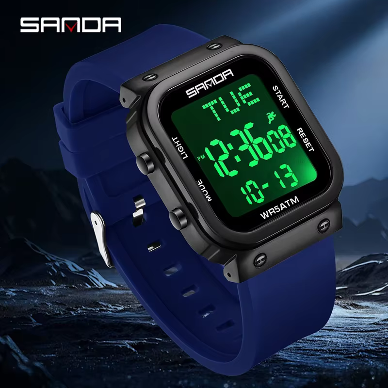 SANDA – montre numérique pour hommes
