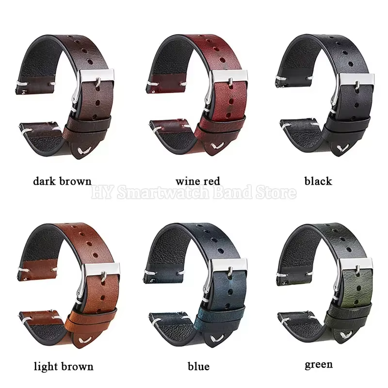 Bracelet de montre en cuir pour hommes