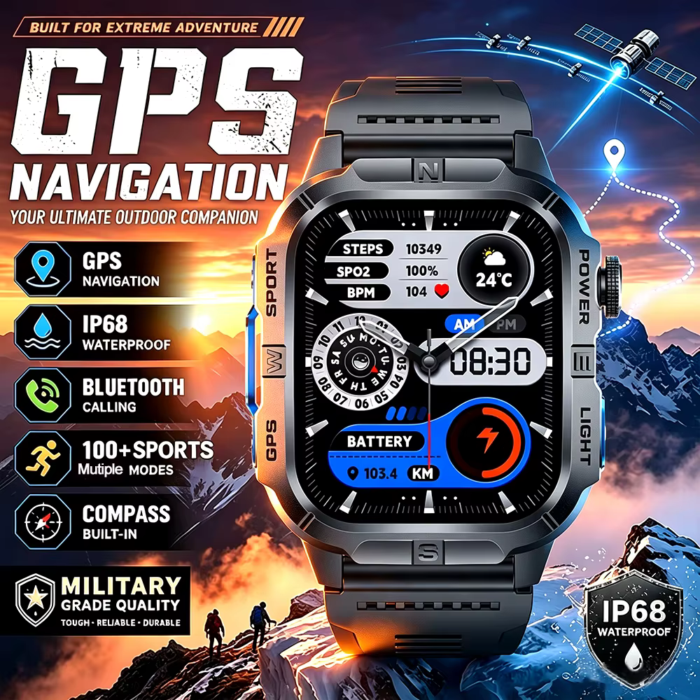 Montre connectée avec écran HD de 2