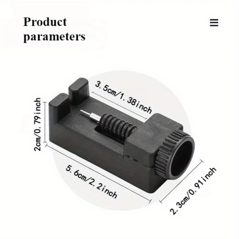 Outil de réparation de montres avec bouton de réglage - mécanisme de précision pour ajuster