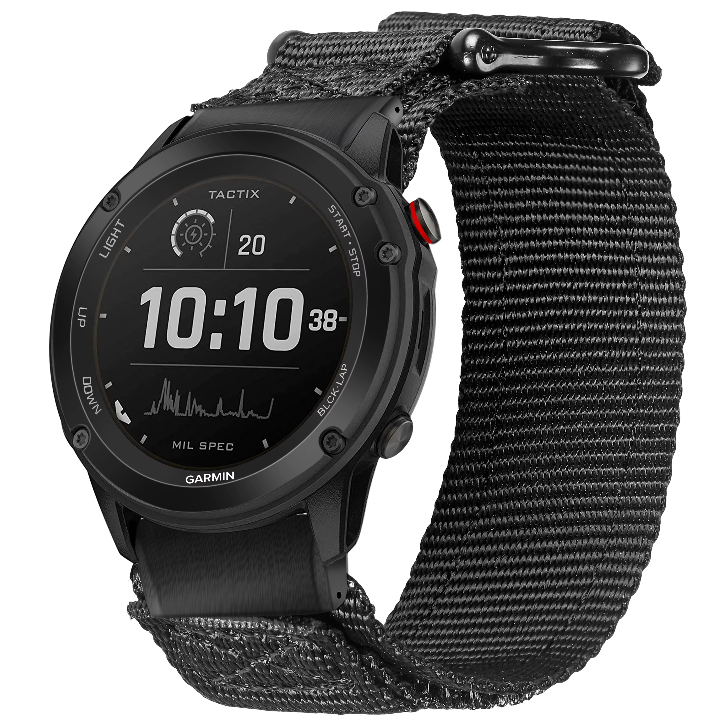 Bracelets de montre Quickfit noirs pour Garmin