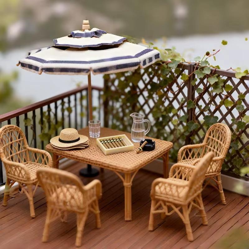 NOUVEAU! Jouets de simulation pour maison de poupée 1/12, kit de cendrier de cigare miniature, modèle d'ornement de cigarette, accessoires de décoration pour maison de poupée