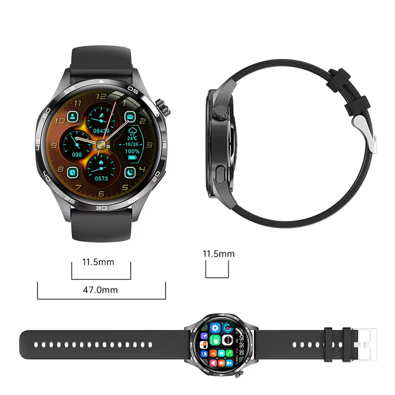 Montre intelligente 5 Pro GPS NFC Smartwatch hommes 360*360 AMOLED écran moniteur de fréquence cardiaque Bluetooth