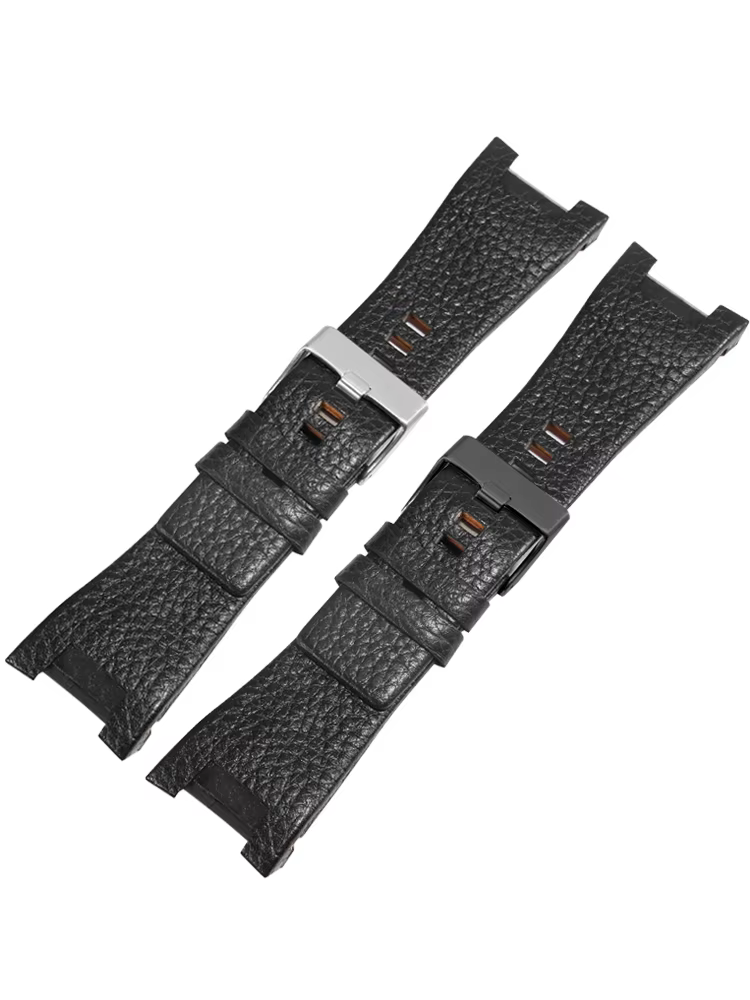 Pour montre en cuir véritable Diesel avec Interface Concave Dz4246 Dz1273 Dz1216 bracelet étanche en peau de vache à Texture exquise 32mm