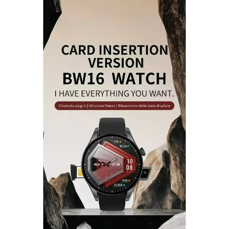 Nouvelle montre intelligente 4G BW16 : WiFi | GPS | Android IOS | Écran de 1