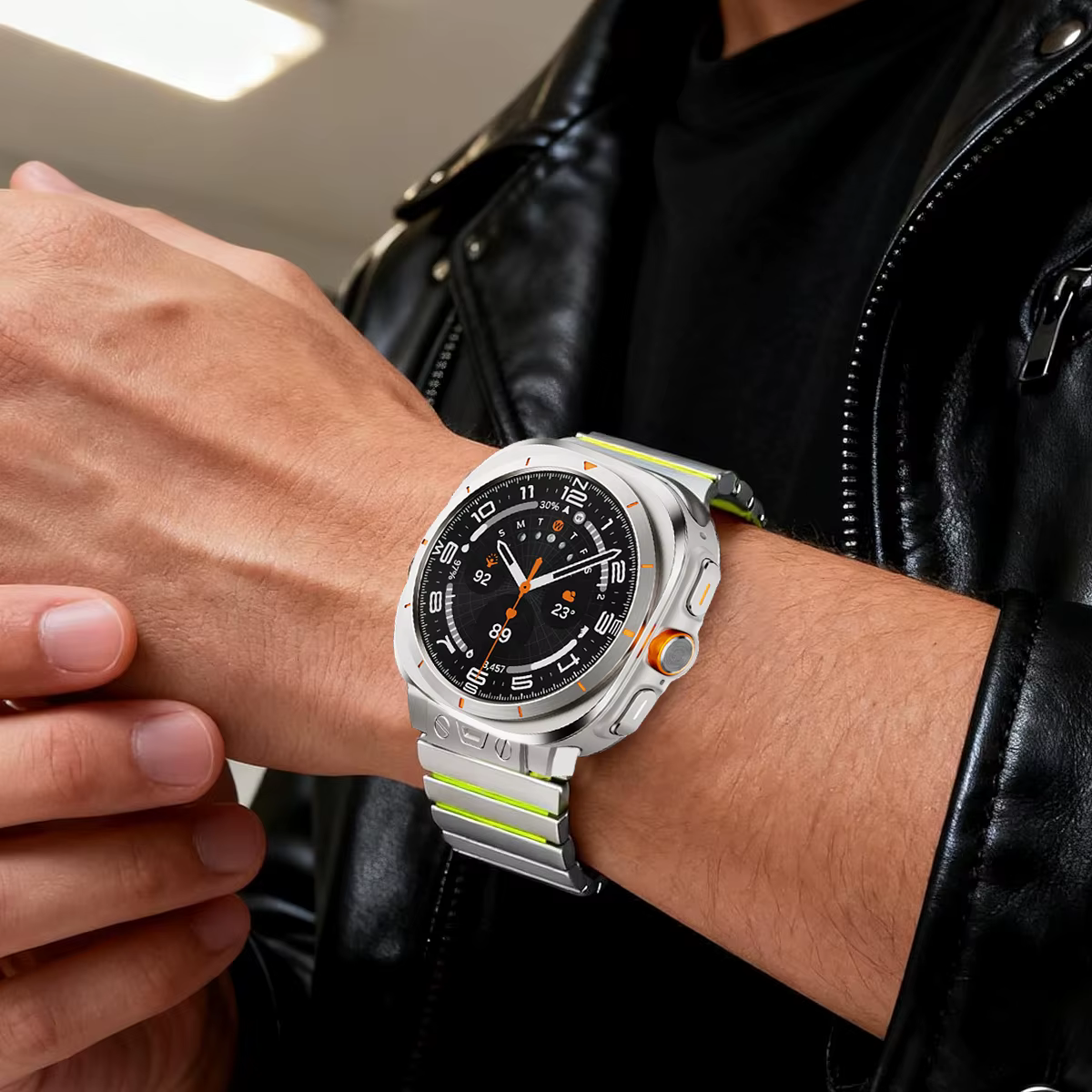 Bracelet magnétique en métal pour Samsung Galaxy Watch Ultra 2025
