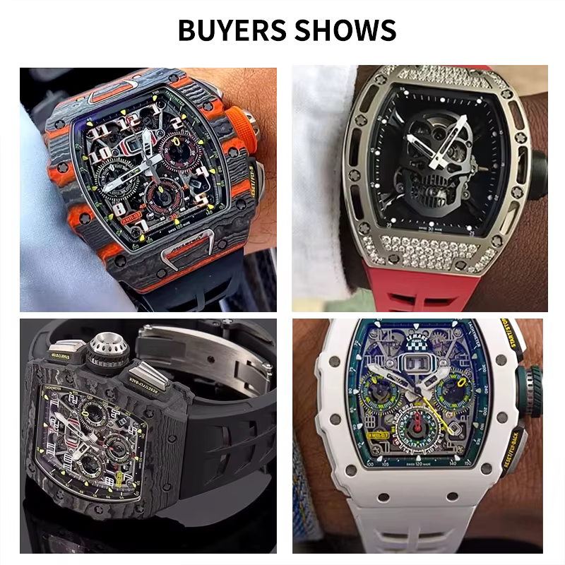 Bracelet de montre en caoutchouc pour la série Richard MILLE