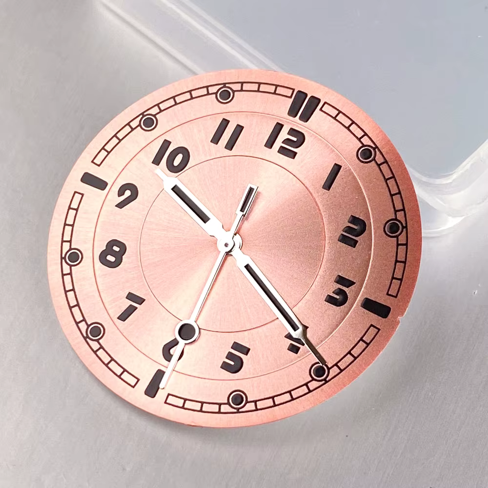 Cadran de montre noir et bleu 33,5 mm, aiguilles lumineuses compatibles avec les mouvements NH35, NH36, ETA 2824, PT500, pour montres de pilote et de plongée pour hommes, pièces et accessoires.