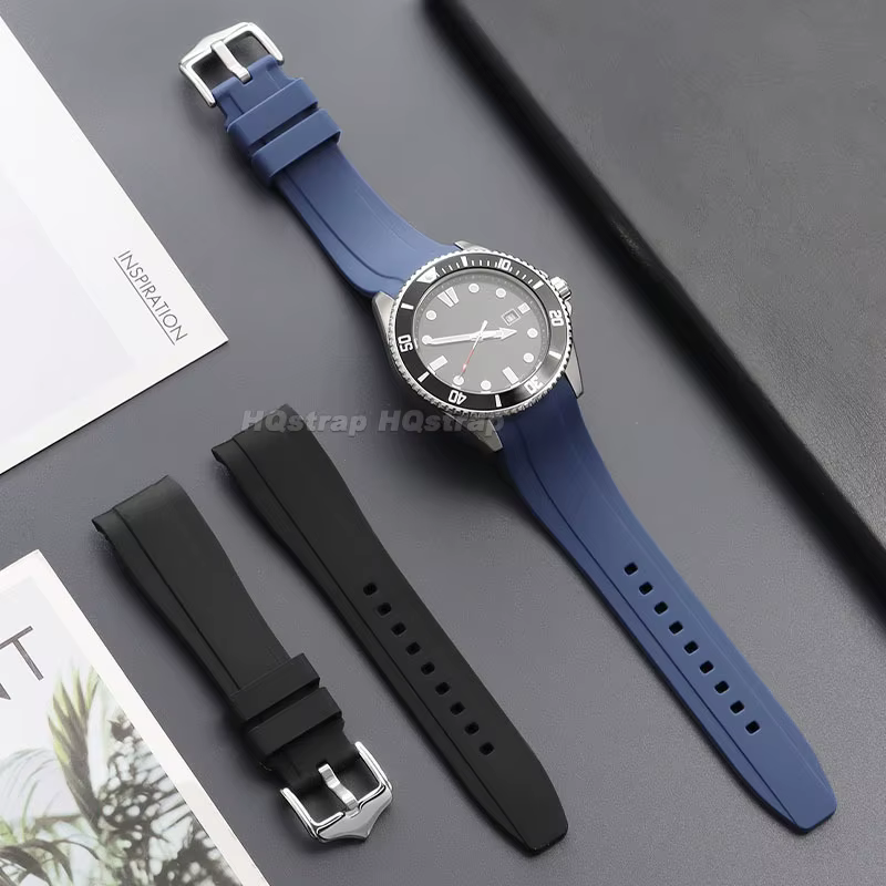 Bracelet de montre en caoutchouc 20 mm 22 mm pour Rolex