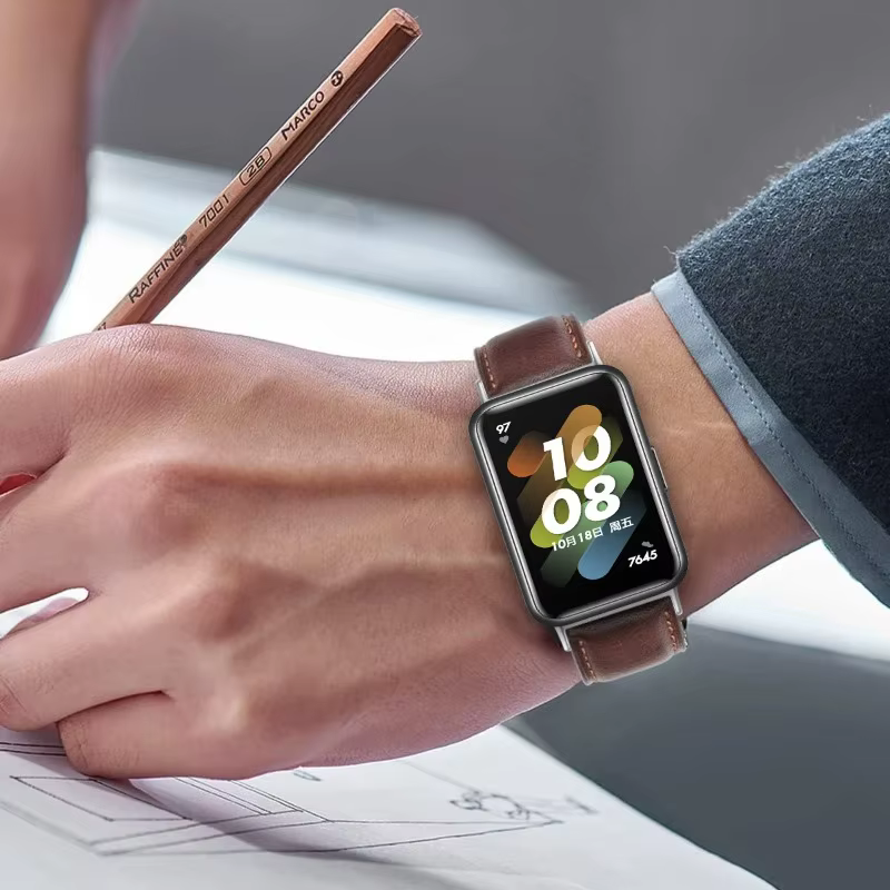 Bracelet en cuir pour SamsungGalaxy Fit 3 SmartWatch