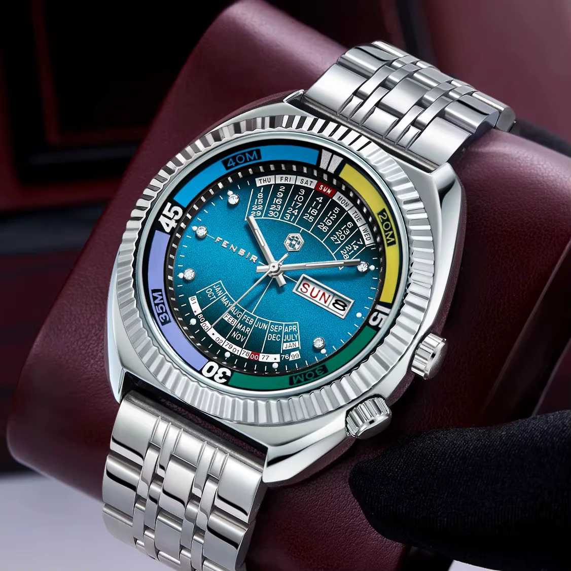 Montre pour homme de style européen et américain Haiba Double Lion