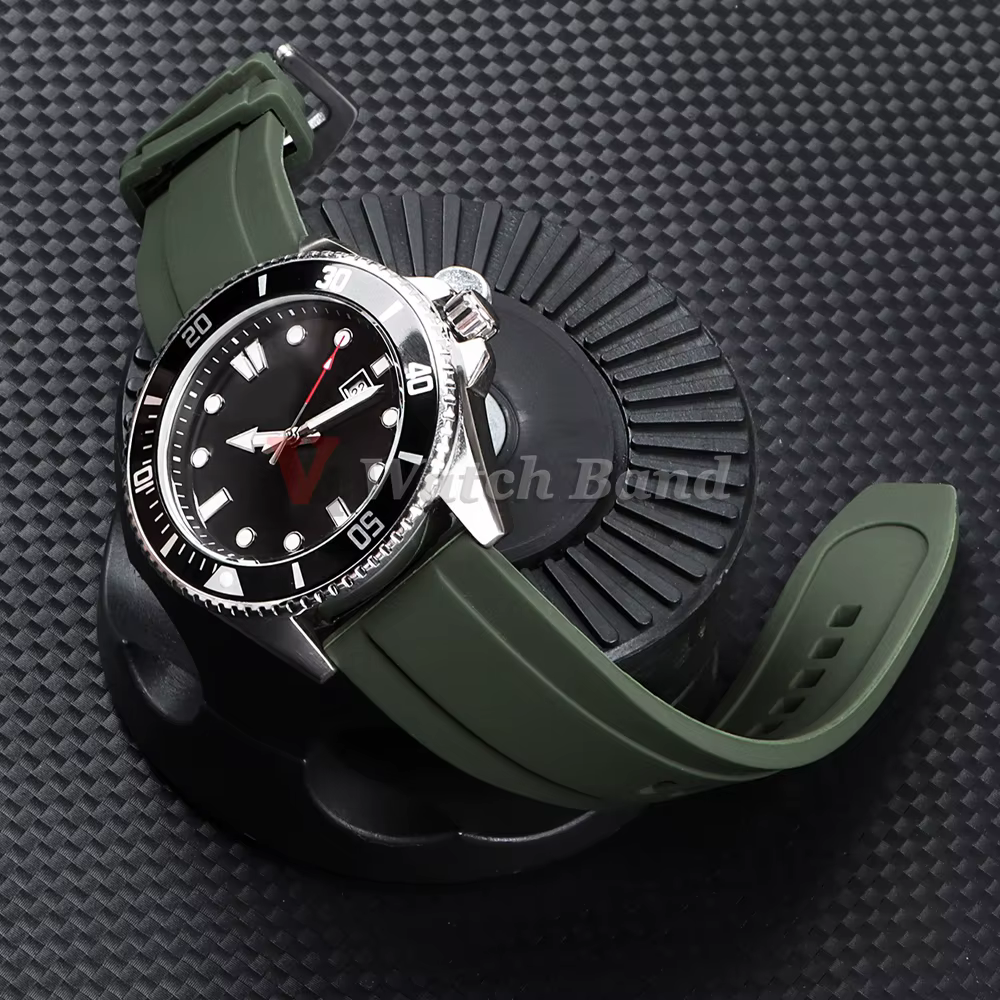 Bracelet universel en caoutchouc imperméable pour Rolex 20mm 22mm pour Armani pour Omega
