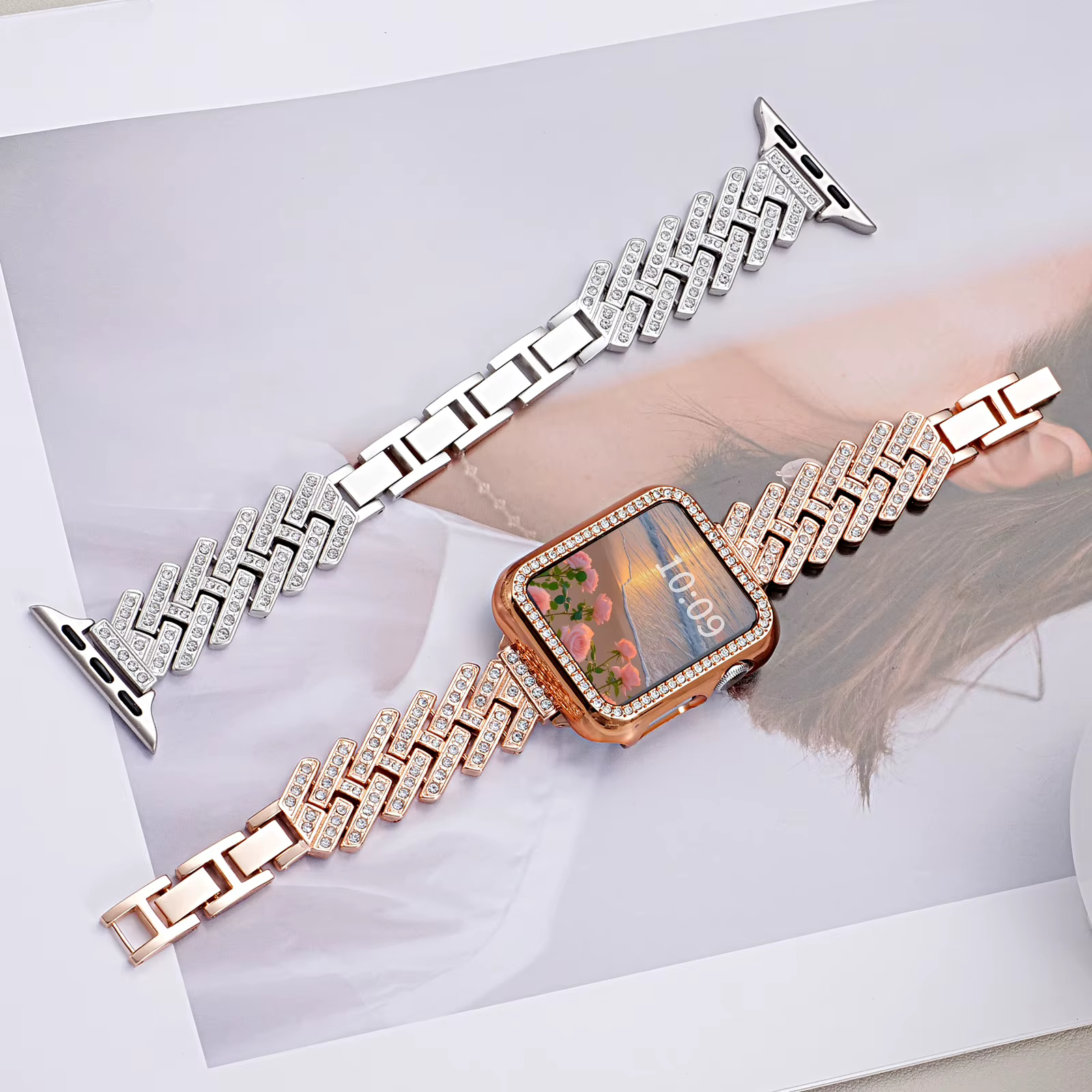 Bracelet en métal pour Apple Watch Ultra 2 49mm 45mm 44 42mm 38 40 41mm