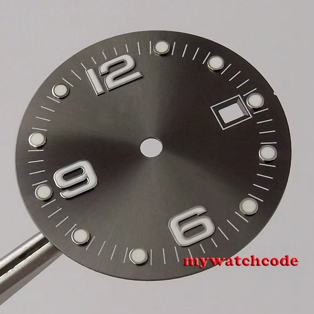 Cadran de montre gris/blanc/bleu/vert/noir