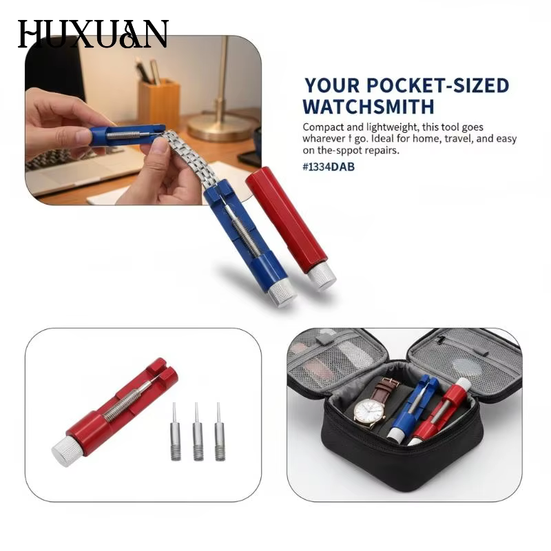 Outil de démontage de maillons de bracelet de montre en alliage d'aluminium